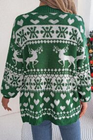 Reindeer Pocket Long Sleeve Cardigan - Image 14
