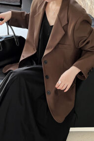 Vintage Casual Long Sleeve Blazer - Image 11