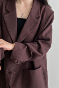 Linen Relaxed Fit Blazer - Image 6