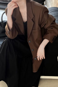 Vintage Casual Long Sleeve Blazer - Image 10