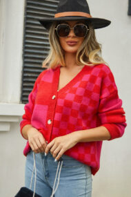 Plaid Panel Plus Size Cardigan - Image 5