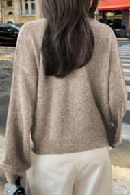 Minimalist Button Long Sleeve Cardigan - Image 19