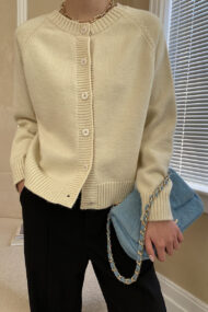 Jade Button Raglan Cardigan - Image 4