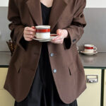 Vintage Casual Long Sleeve Blazer