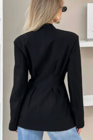 Belted Slim Fit Blazer - Image 6