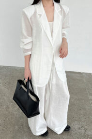 Lightweight Linen-Look Blazer - Image 4