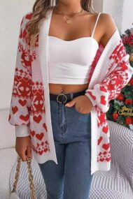 Reindeer Pocket Long Sleeve Cardigan - Image 7