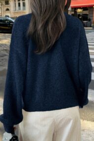 Minimalist Button Long Sleeve Cardigan - Image 21