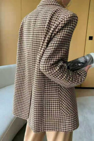 Houndstooth Wool Blazer - Image 4