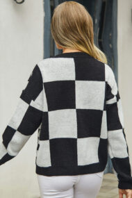 Plaid Panel Plus Size Cardigan - Image 16