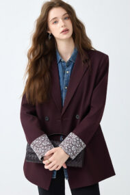 Loose Fit Long Sleeve Blazer - Image 2