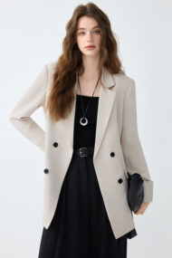 Loose Fit Long Sleeve Blazer - Image 8