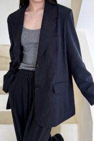 Casual Tencel Linen Suit Blazer - Image 11