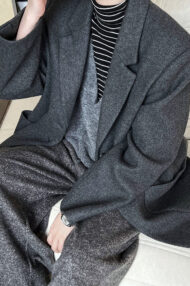 Wool Blend Relaxed Fit Blazer - Image 13