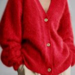 V Neck Button Long Sleeve Cardigan