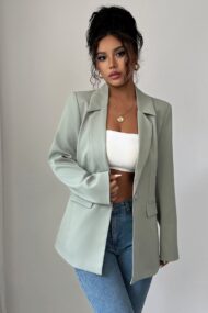 Minimalist Long Sleeve Blazer - Image 5