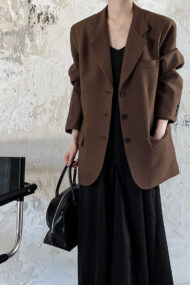 Vintage Casual Long Sleeve Blazer - Image 14