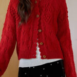 Vintage Crochet Knit Cardigan
