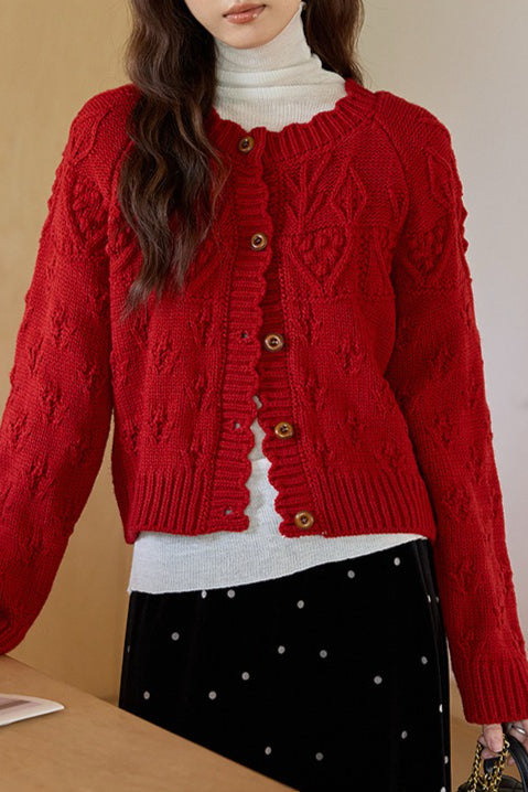 529a572f892bd492dbaaecddc560aaef Vintage Crochet Knit Cardigan - Image 1