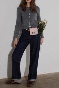 Colorblock Fake Two Piece Cardigan - Image 6