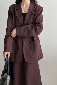 Linen Relaxed Fit Blazer - Image 4