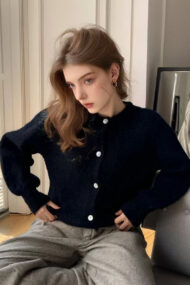 Macaron Color Solid Cardigan - Image 2