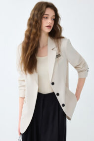 Elegant Long Sleeve Blazer - Image 3
