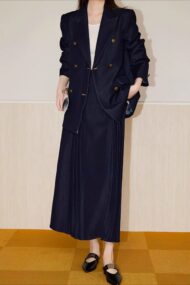 Double Breasted Twill Blazer - Image 9