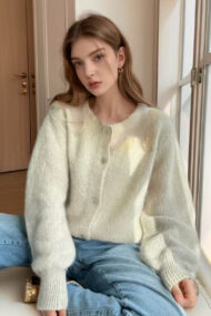 Macaron Color Solid Cardigan - Image 4