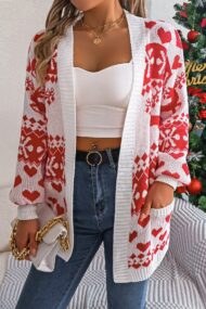 Reindeer Pocket Long Sleeve Cardigan - Image 12