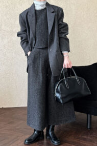 Wool Blend Relaxed Fit Blazer - Image 5