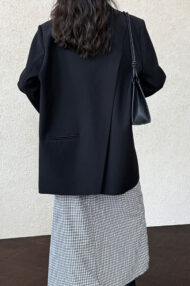 Split Back Relaxed Fit Blazer - Image 11