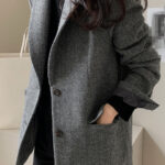 Wool Blend Solid Color Blazer