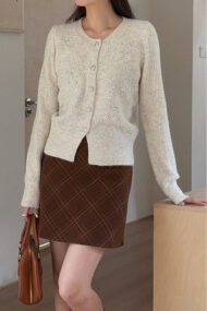 Embroidered 3D Cherry Knit Cardigan - Image 5