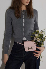 Colorblock Fake Two Piece Cardigan - Image 5