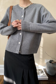 Jade Button Raglan Cardigan - Image 19