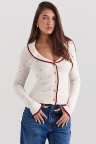 French Chic Boucle Cardigan - Image 2