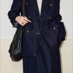 Double Breasted Twill Blazer