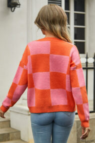 Plaid Panel Plus Size Cardigan - Image 24