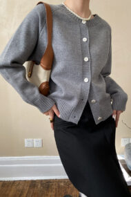 Jade Button Raglan Cardigan - Image 17