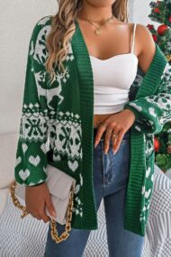 Reindeer Pocket Long Sleeve Cardigan - Image 18