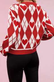 Red Heart Cardigan - Image 3