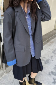 Elegant Casual Colorblock Blazer - Image 5