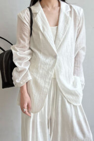 Lightweight Linen-Look Blazer - Image 7
