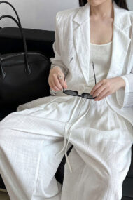 Lightweight Linen-Look Blazer - Image 6