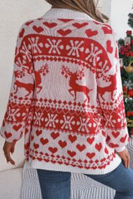 Reindeer Pocket Long Sleeve Cardigan - Image 10