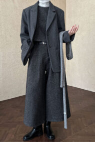 Wool Blend Relaxed Fit Blazer - Image 3