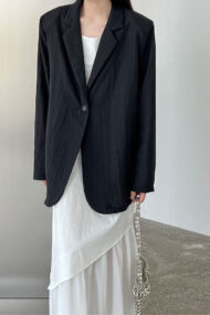 Lightweight Linen-Look Blazer - Image 12