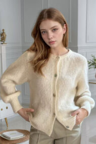 Macaron Color Solid Cardigan - Image 3