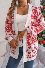 Reindeer Pocket Long Sleeve Cardigan - Image 11